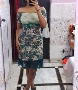 Floral Off-Shoulder Dress