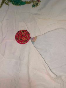 A Multicolour Peacock Print Thread Work Kurta