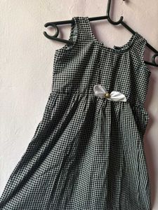 Cute Girls&#39; Checkered Dress