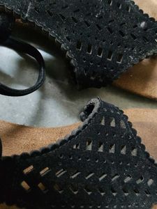 Lace Tie Up Flats