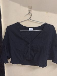 Cute Black Crop Top
