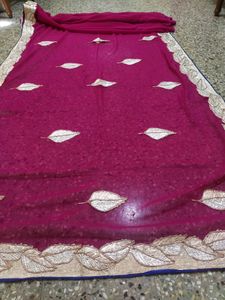 rani colour saree