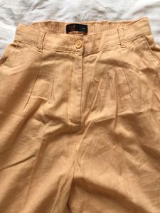 Beige Casual Pants
