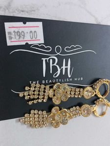 Dangling Rhinestone Earrings
