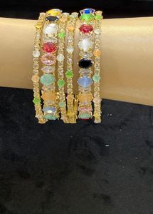 Gemstone Bangle Set