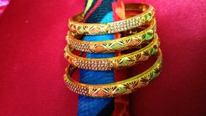 Set of 4 Gold-Tone Bangles