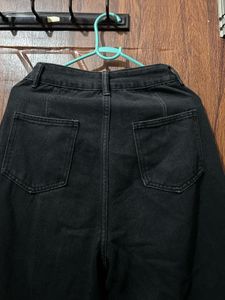 Wide Leg Black Jeans