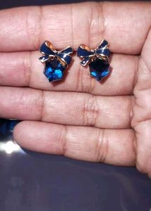 Bow Knot Crystal Earrings