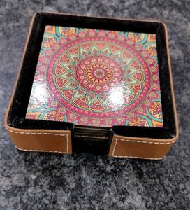 Coaster with holder case