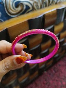pink And Yellow laakh kada set