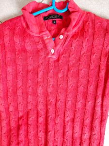 Red Woollen Crop Trop