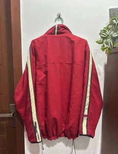 Red Vintage Windbreaker Jacket