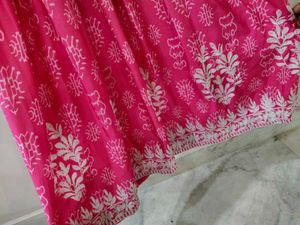 Pink Embroidered Kurta