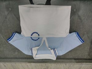 Stylish Blue & White T-Shirt