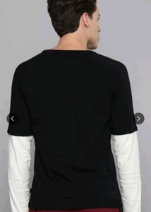HRX Black Printed T-Shirt
