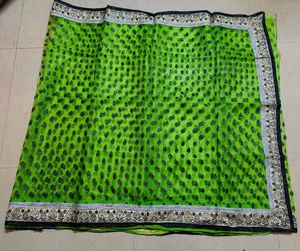 Green Floral Saree