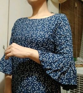 Bell Sleeves Kurti Long