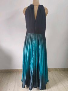 Ombre Pleated Maxi Dress