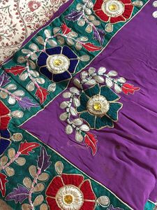 Heavy Embroidered Gotta Patti Saree