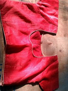 Red Cropped Blouse