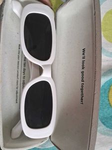 White Retro Sunglasses