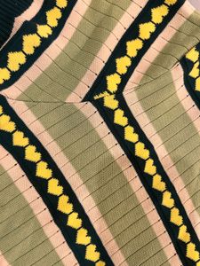 cute heart print crop top