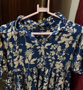 Floral Blue Dress