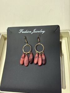 Gold Pastel Peach Beads Hangings