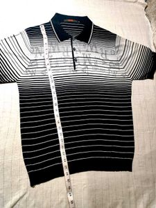 Striped Polo T Shirt