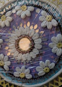 Pastel Flower Mandala Plate