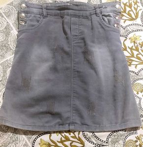 Denim Mini Skirt