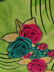 Flower Print Saree