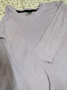 Lavender Colour Cute T-shirt