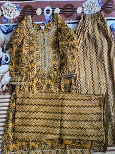 Very Beautiful Kurta Set Pallazo And Dupatta