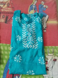 Printed Kurti And Trouser Suit
