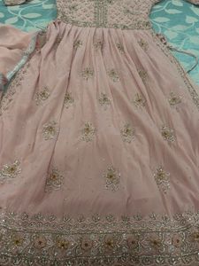 the pink plazo set