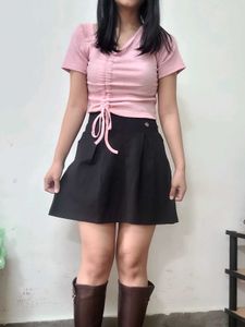 Black Pleated Skirt