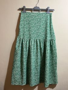 Cute Cottagecore Tier Green Skirt