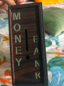 wooden Money Box, Piggy Bank