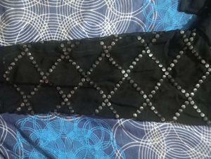 black kurti and dupatta.