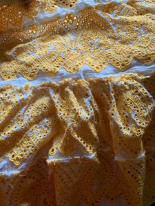 Cute Yellow Net Top