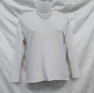 Cozy V-Neck Hoodie Sweater 🤍