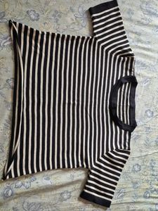 Striped Short Sleeve Top