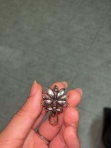 Black Flower big Stud Earrings