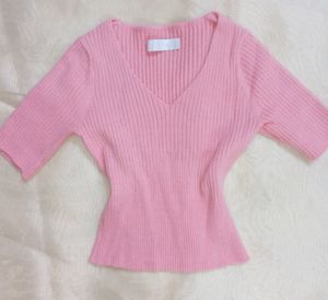 Pink Ribbed Top🌺