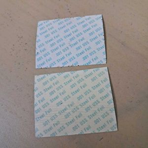 Two 1969 Rare Steel Foil Stamps