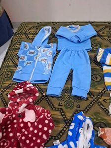 Combo 5 Peace Baby Sweaters 0 To 6 Month