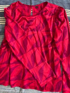 Stylish Pink Patterned Top