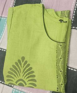 Green Printed Dress