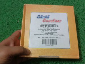 Handcrafted Floral Diya Set